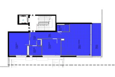 Appartement NEUF - 3 pièces au 1er étage (Lot A06, plan en bleu)
