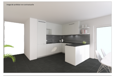 Appartement NEUF - 3 pièces au 1er étage (Lot A08 plan en rose)