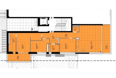 Appartement NEUF - 4 pièces au rez supérieur (Lot A04, plan en orange)