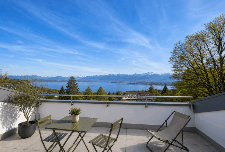 Havre de paix moderne en triplex – Vue panoramique sur le Léman