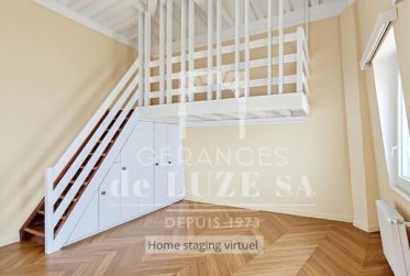 Surplombant le lac : 1.5 pièce avec mezzanine et balcon