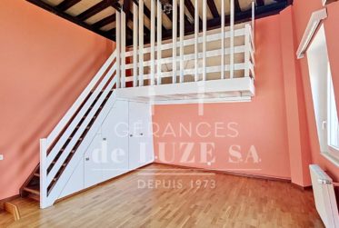 Surplombant le lac : 1.5 pièce avec mezzanine et balcon