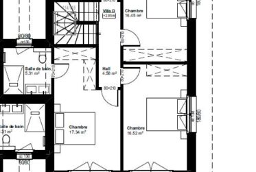 Villa sur plan de 5.5 pièces, design et moderne